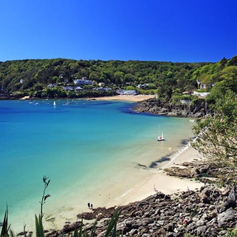 Pack up your buckets and spades for days on Salcombe's beaches (a twenty-minute stroll away)