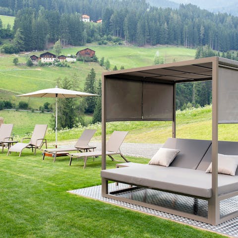 Kick back and enjoy the rolling green hills on summer days