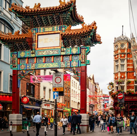 Discover the excitement of Chinatown, a seven-minute walk from your door
