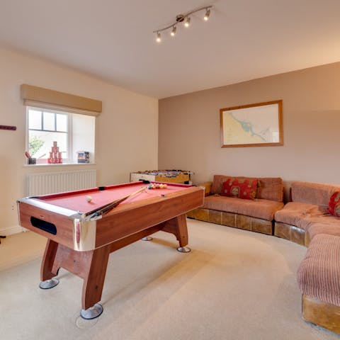 Embrace friendly competition in the games room