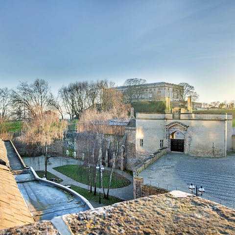 Admire the Nottingham Castle from your balcony or go get a closer look