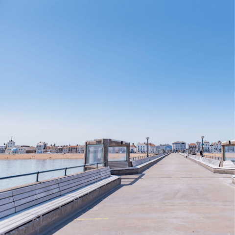 Stroll the Deal pier, taking in the coastal views and breathing the fresh sea air