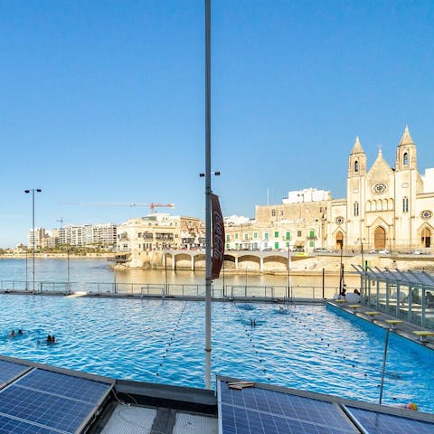 Swim in the gorgeous local lido