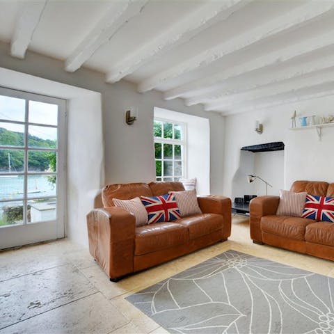 Admire Fowey River from your living space