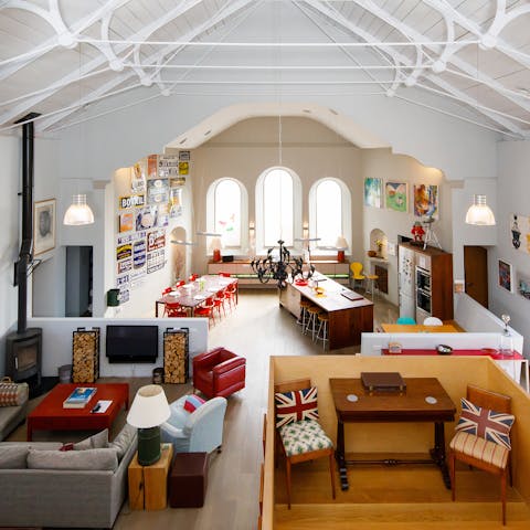 Entertain family and friends in the vast living space