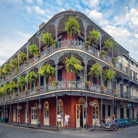 Dine out in the French Quarter, only a half-hour walk away