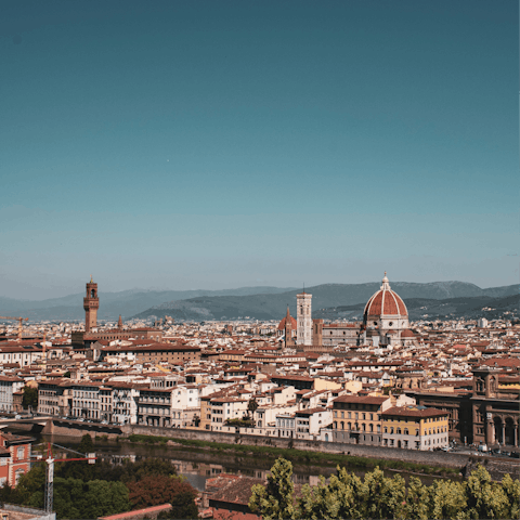 Spend a day seeing the sights of Florence – it's a thirty-five-minute drive
