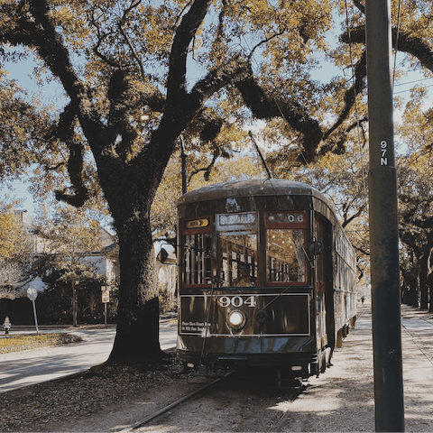 Hop on a streetcar and explore, there's a stop two minutes away