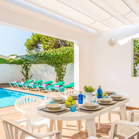 Start your day with breakfast on the sun-drenched terrace