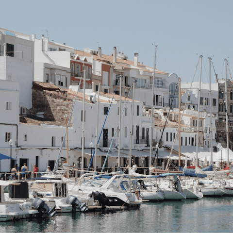 Visit historic Ciutadella for a day filled with culture and shopping