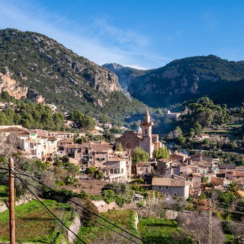 Explore the picture-perfect village of Valldemossa, a short drive from home