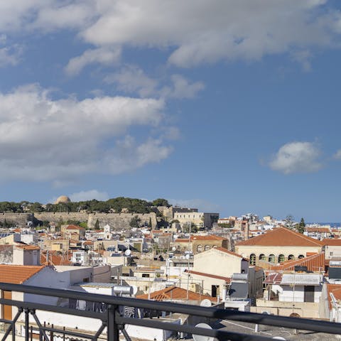 Take in the panoramic views from the communal rooftop terrace
