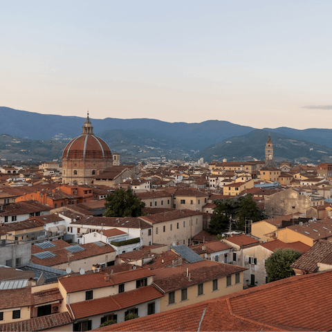 Soak up the medieval architecture of Pistoia, a short drive from home