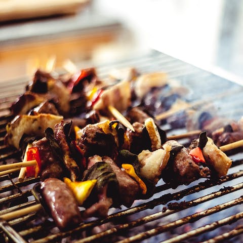Heat up the barbecue on warm summer evenings
