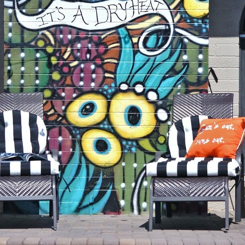 Bask in the sunshine from one of the comfy loungers