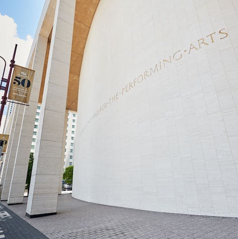 Spend the night at a show at The Hobby Center for the Performing Arts, a ten-minute walk from home