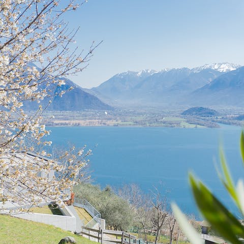 Discover the rejuvenating power of Lake Como from this home in Vercana