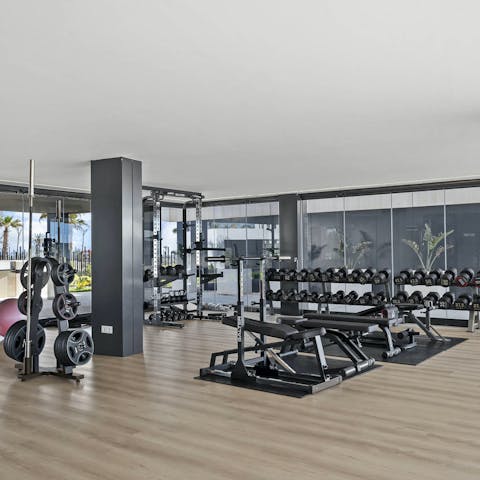 Burn off any extra servings of Paella at the fully-equipped gym