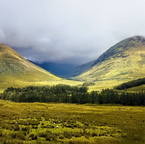 Seclude yourself away in the untamed wilderness of the Scottish Highlands