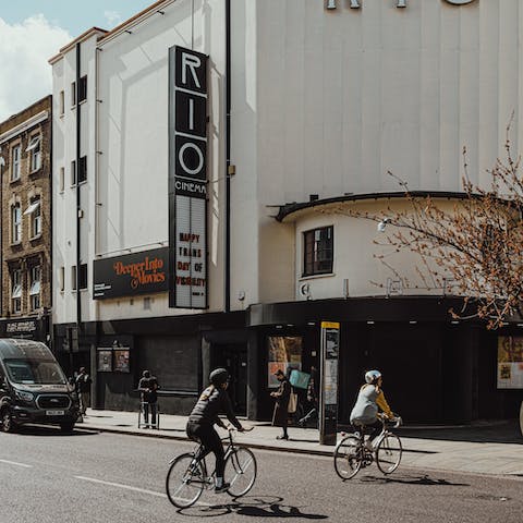 Discover Dalston's vintage stores and hip bars, twenty minutes away by bus