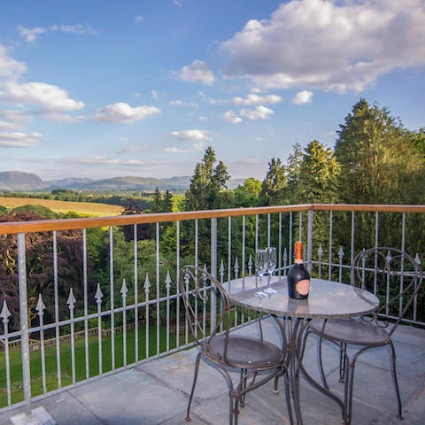 Have your morning tea, or evening glass of wine, overlooking views of the National Park