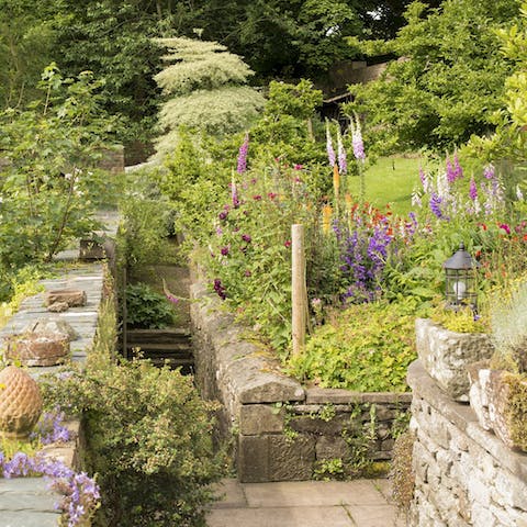 Go for an afternoon stroll around the ground's stunning and lush gardens