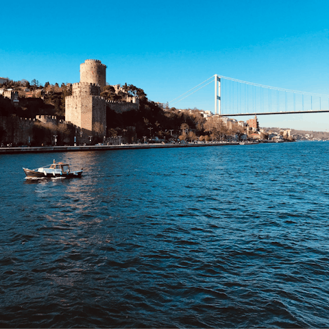 Admire the sparkling waters of the nearby Bosphorus strait