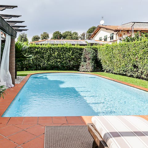Spend lazy days in and around your private outdoor pool