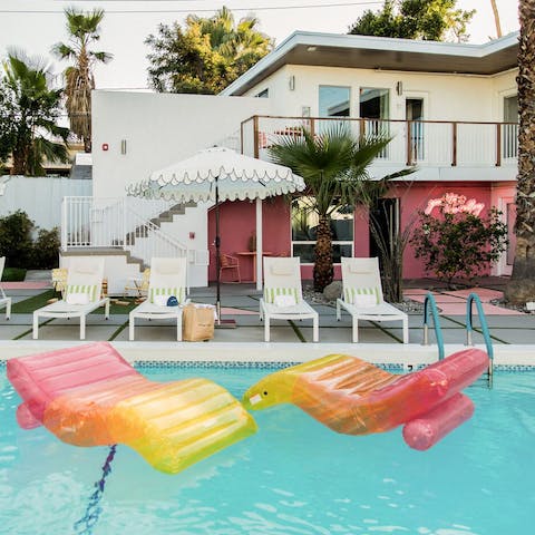 Float away your troubles in the communal pool