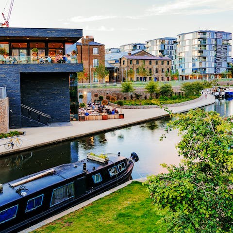 Head to Camden Market, a ten minute stroll from this home