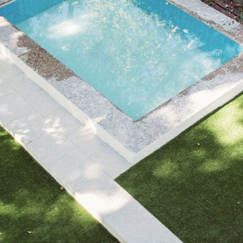 Plunge into the refreshing waters of the shared pool for an early morning dip