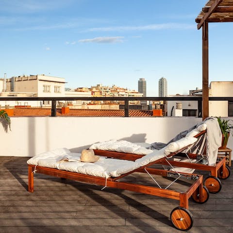 Take an afternoon siesta on the roof terrace after a glass of tempranillo