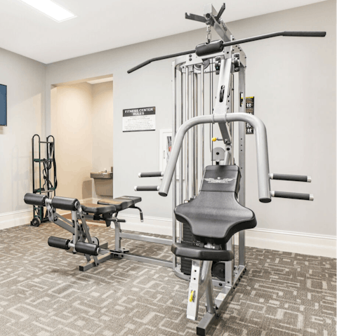 Sweat it out in the fitness centre