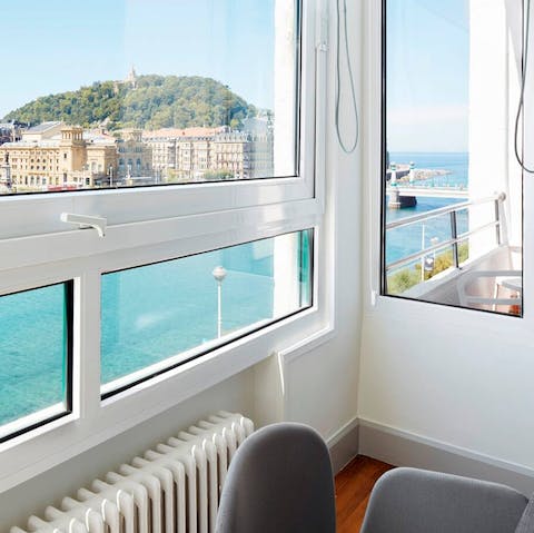 Sit by the window and admire the breathtaking panoramic views