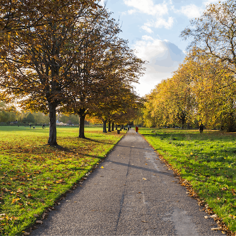 Explore Hyde Park, just a ten-minute stroll away