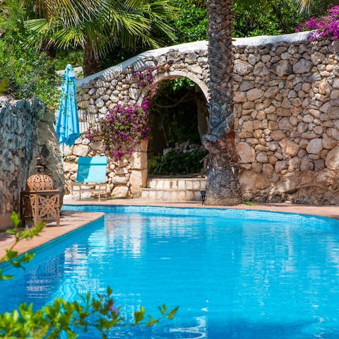 Keep the heat at bay with a cooling dip in the private pool