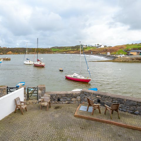 Sip sundowners on the waterfront patio and watch the sailboats bob in the harbour