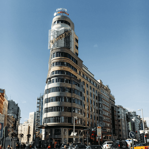 Head to Gran Vía for a spot of shopping