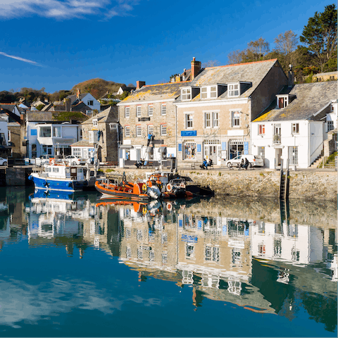 Explore the pretty harbour of nearby Padstow 