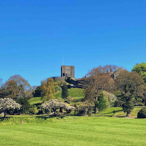 Visit the medieval ruins of Clitheroe Castle, a three-minute walk away