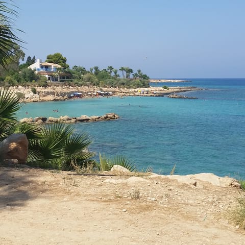 Stroll over to Fig Tree Bay Beach, just a few steps away