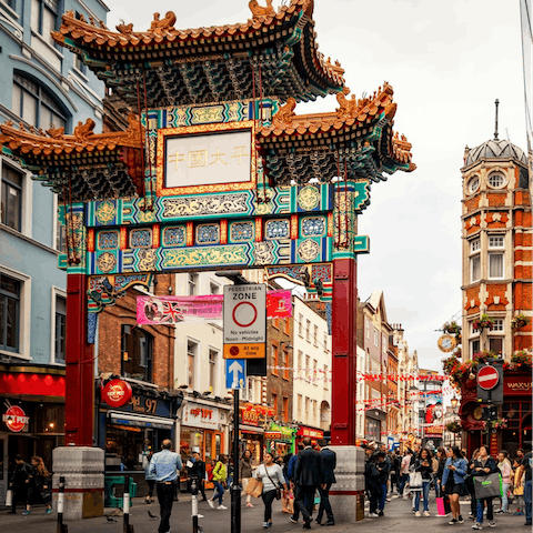 Stay in vibrant Chinatown, just a four-minute walk from Leicester Square