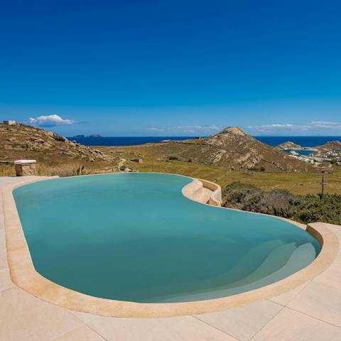 Take a refreshing dip in the stunning infinity pool