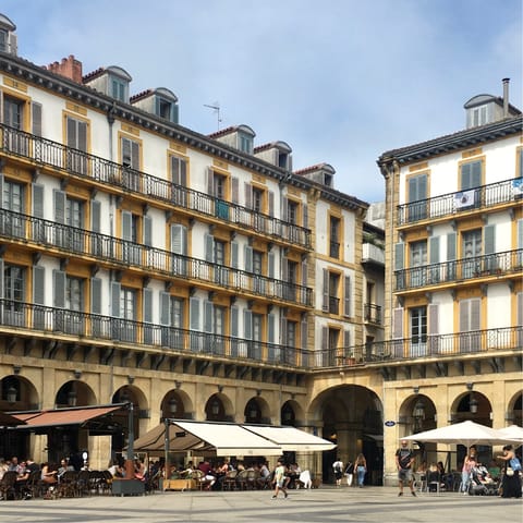 Step out the front door right into the heart of Donostia-San Sebastian