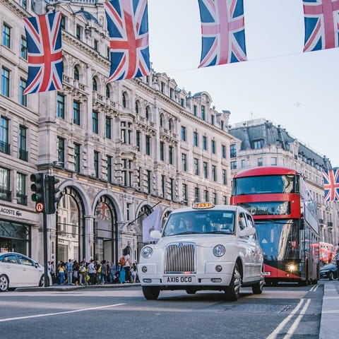 Go shopping in Oxford Street, under a ten-minute Tube ride away