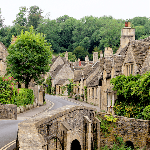 Pack your anorak and head out into the surrounding Cotswold countryside to see quaint villages and pretty hilltops