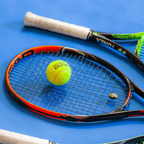 Embrace an energising game of tennis on the nearby courts