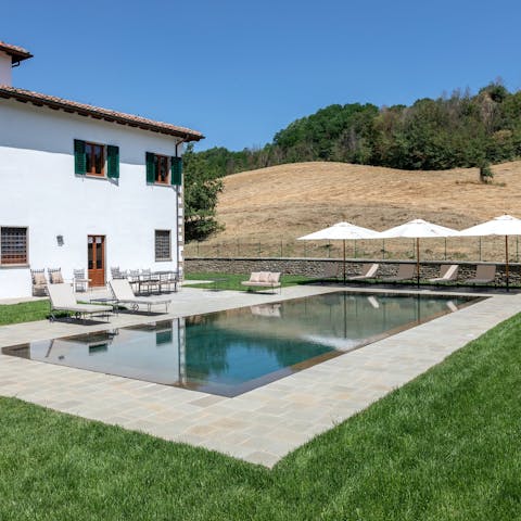 Relax and enjoy the scenery from the private pool