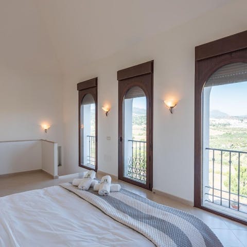 Wake up to peaceful views of the Andalusian countryside from the bedroom windows