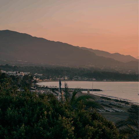 Drive over to the seaside city of Marbella, 31 kilometres away